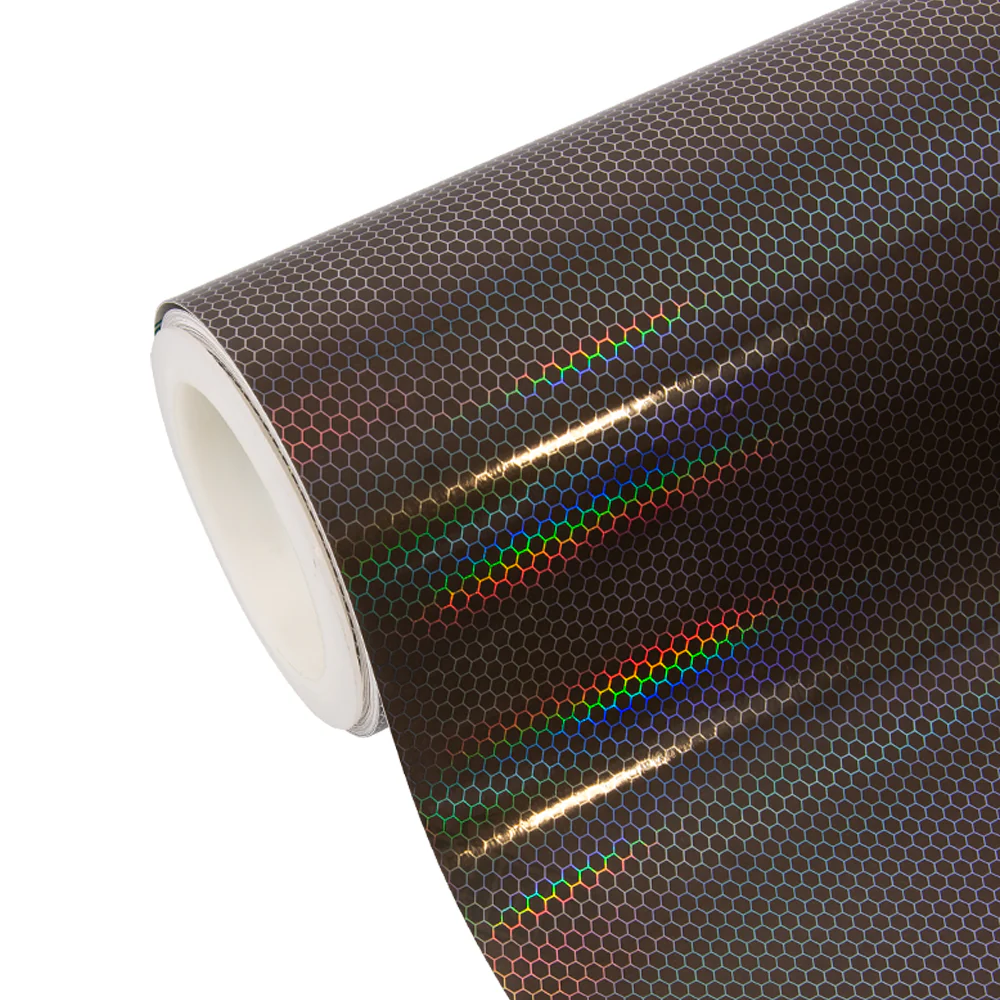 3 in 1 Holographic Honeycomb Headlight Film Kit with Air Channel Paper Liner - Image 5