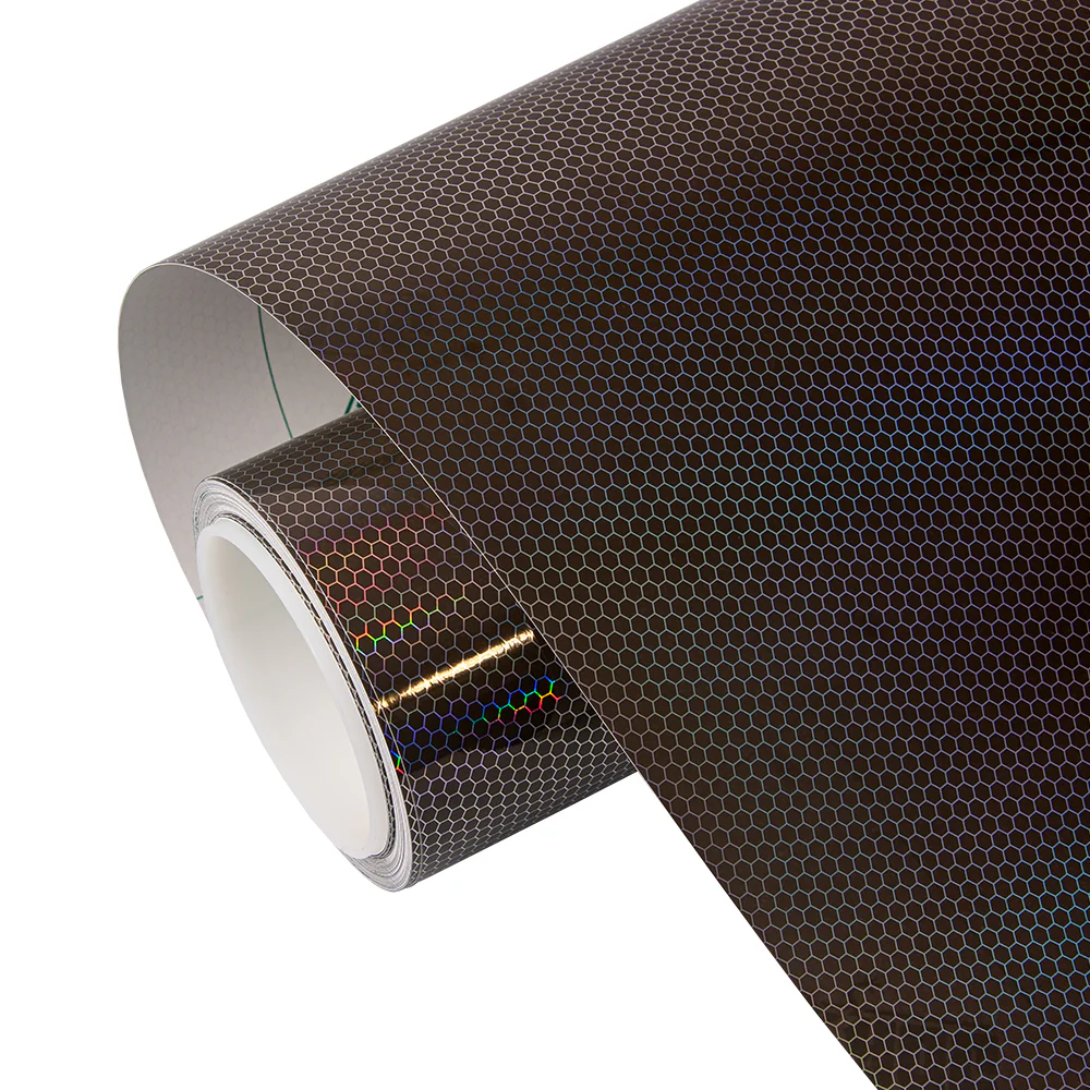 3 in 1 Holographic Honeycomb Headlight Film Kit with Air Channel Paper Liner - Image 6