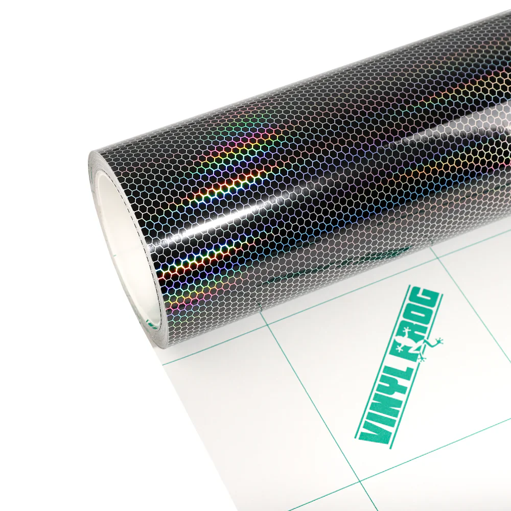 3 in 1 Holographic Honeycomb Headlight Film Kit with Air Channel Paper Liner - Image 10