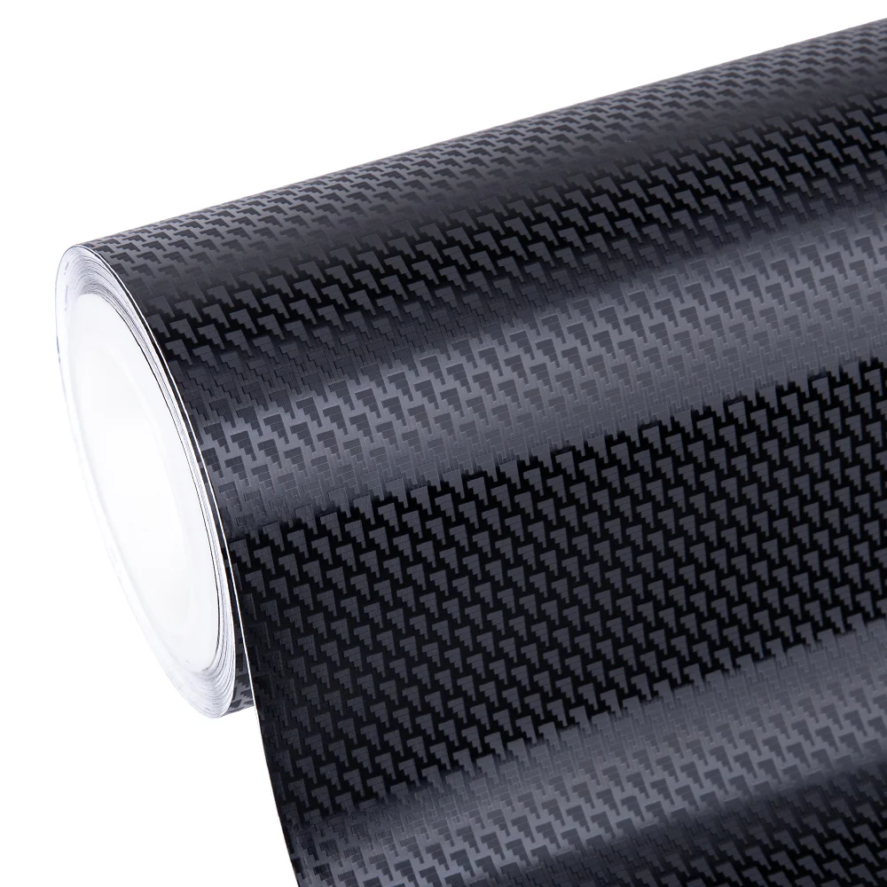 3D Diamond Black Carbon Fiber Vinyl Wrap - Image 10