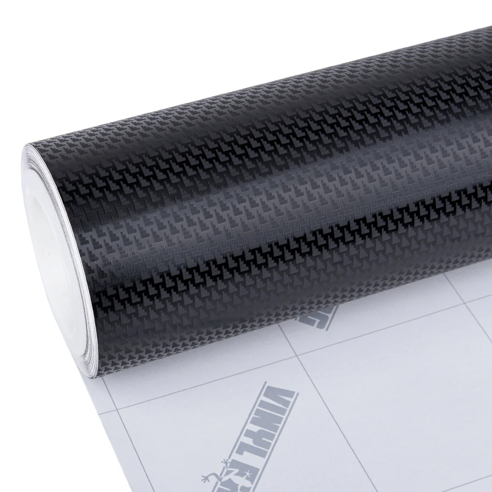 3D Diamond Black Carbon Fiber Vinyl Wrap - Image 11