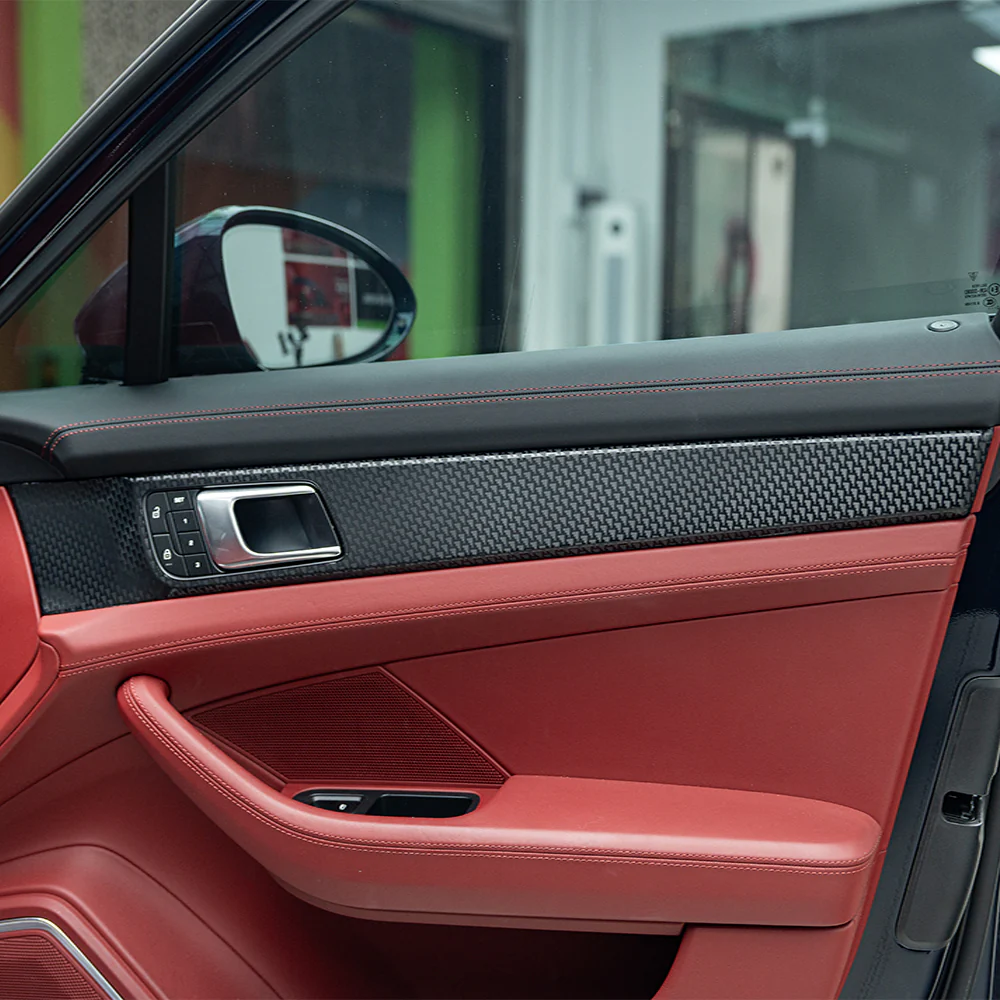 3D Diamond Black Carbon Fiber Vinyl Wrap - Image 7