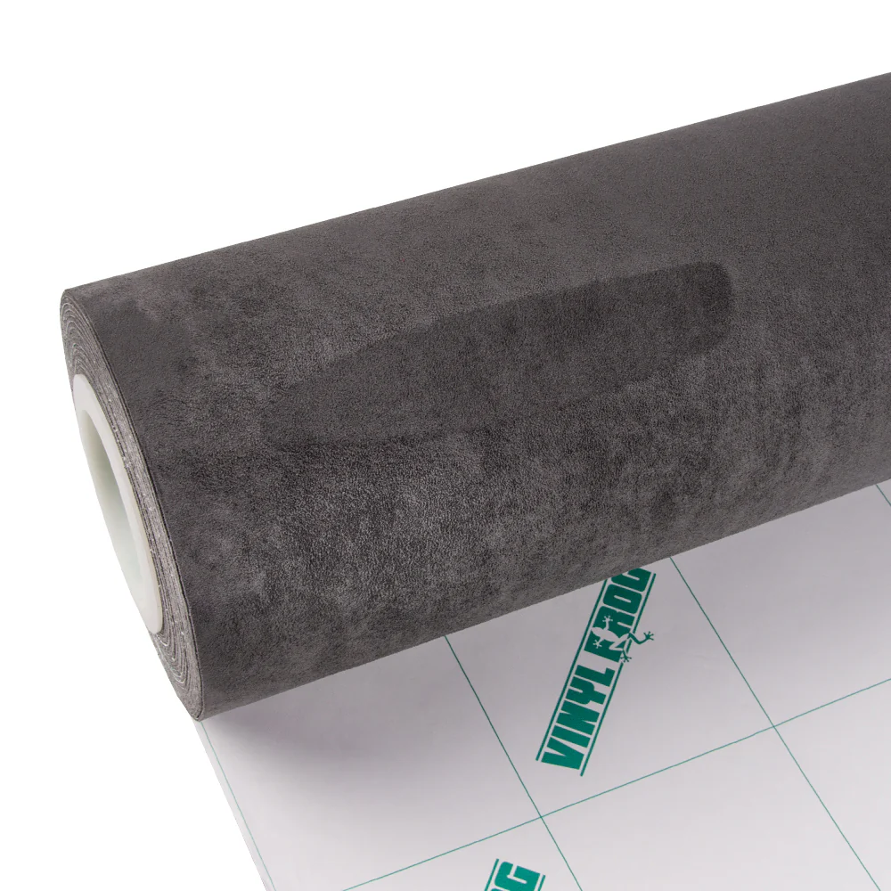 Gray Suede Car Interior Wrap Film - Image 4