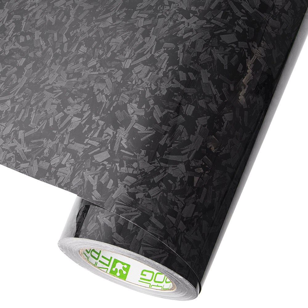 Black Forged Carbon Fiber Vinyl Wrap - Image 10