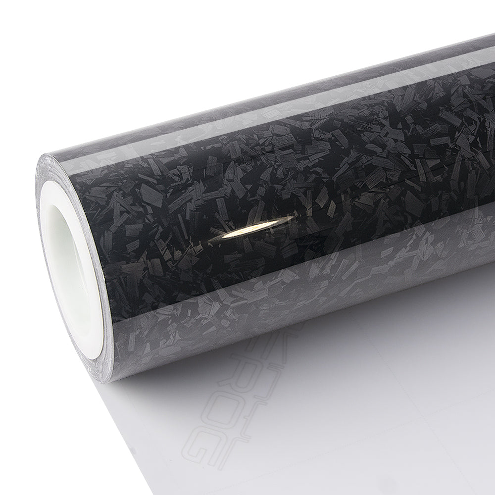 Black Forged Carbon Fiber Vinyl Wrap - Image 11