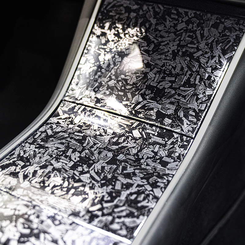 Black Forged Carbon Fiber Vinyl Wrap - Image 4