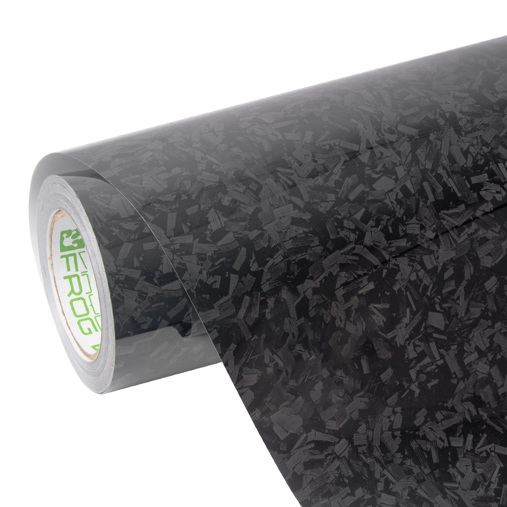 Black Forged Carbon Fiber Vinyl Wrap - Image 8
