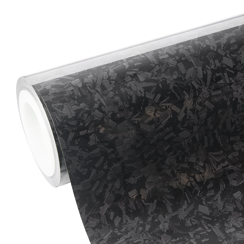 Black Forged Carbon Fiber Vinyl Wrap - Image 9