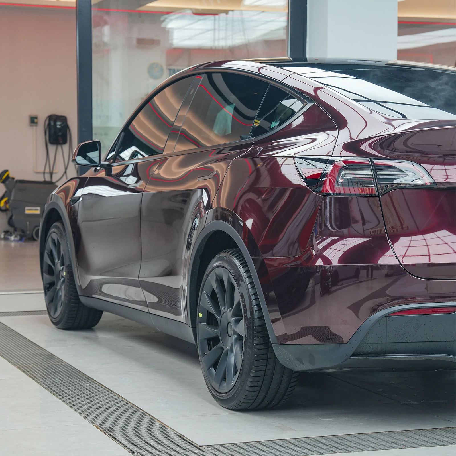 Glossy Metallic Black Rose Color PPF (Paint Protection Film) - Image 5