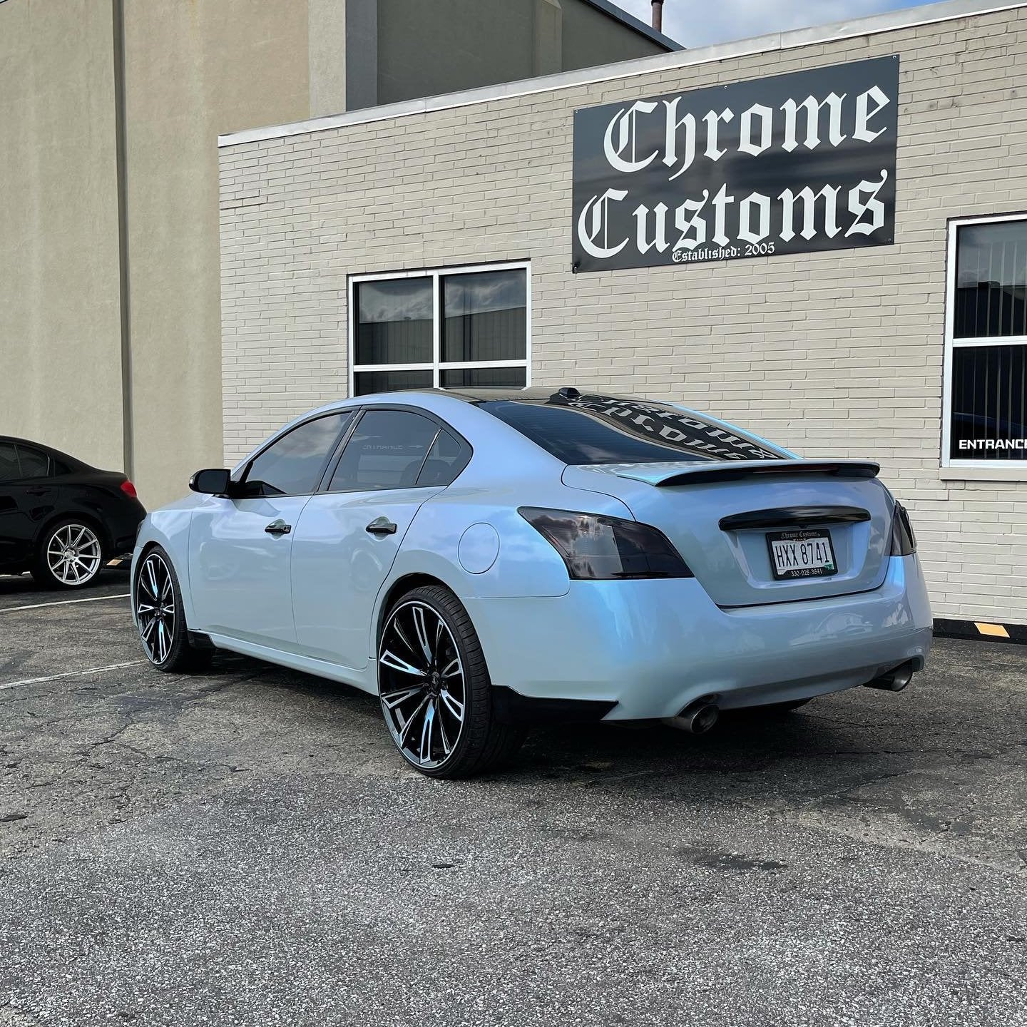 Candy Metallic Dark Gray Blue Vinyl Wrap - Image 7