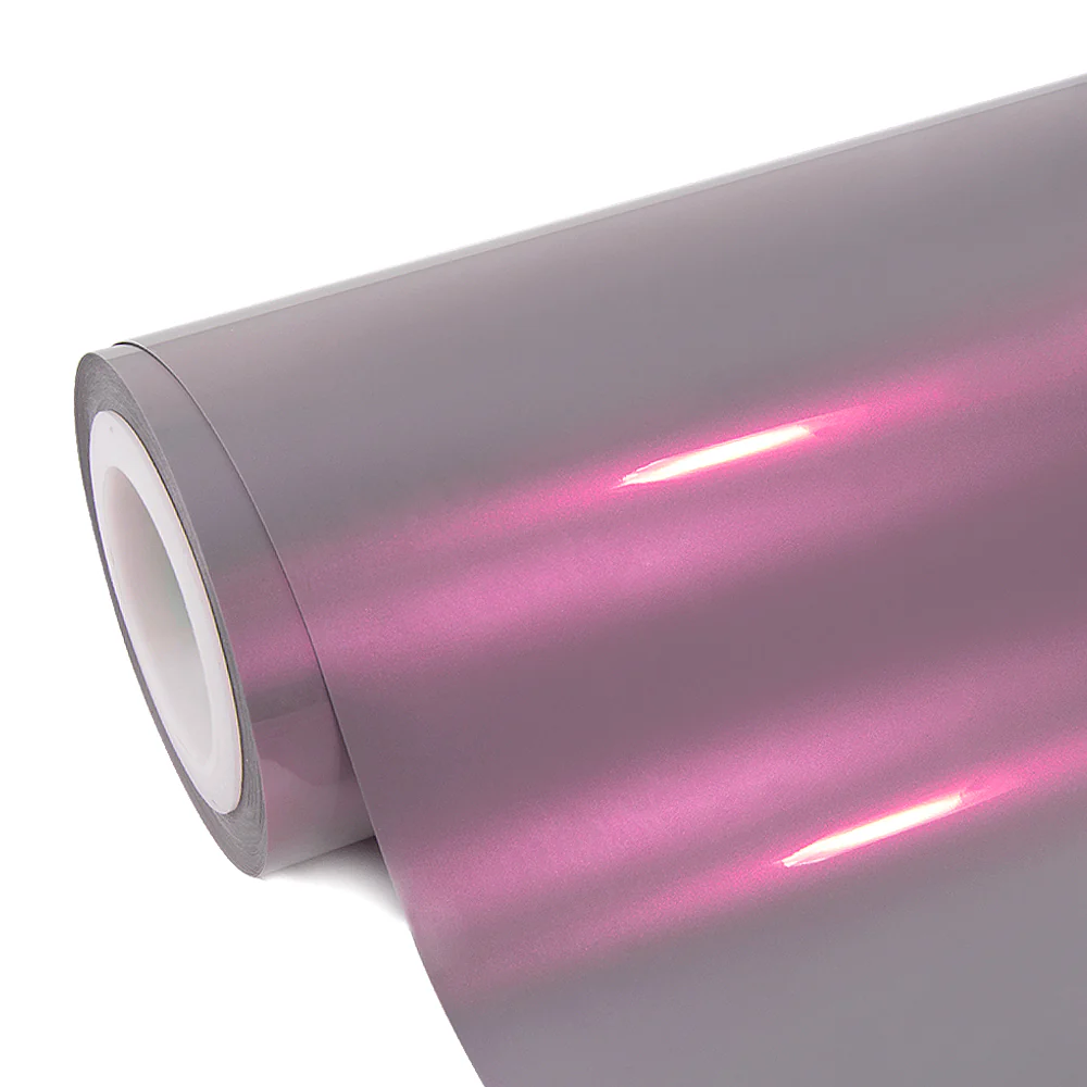 Candy Metallic Gray Pink Vinyl Wrap - Image 11