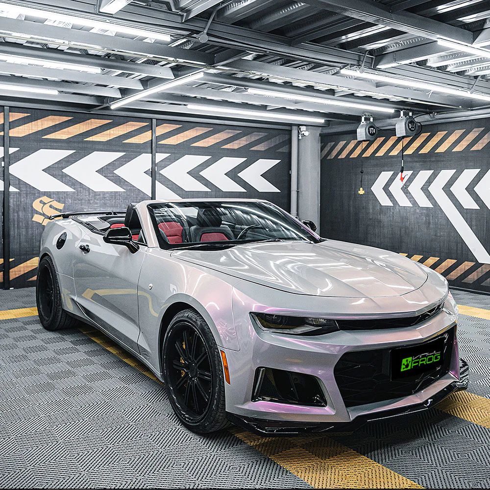 Candy Metallic Gray Pink Vinyl Wrap - Image 6