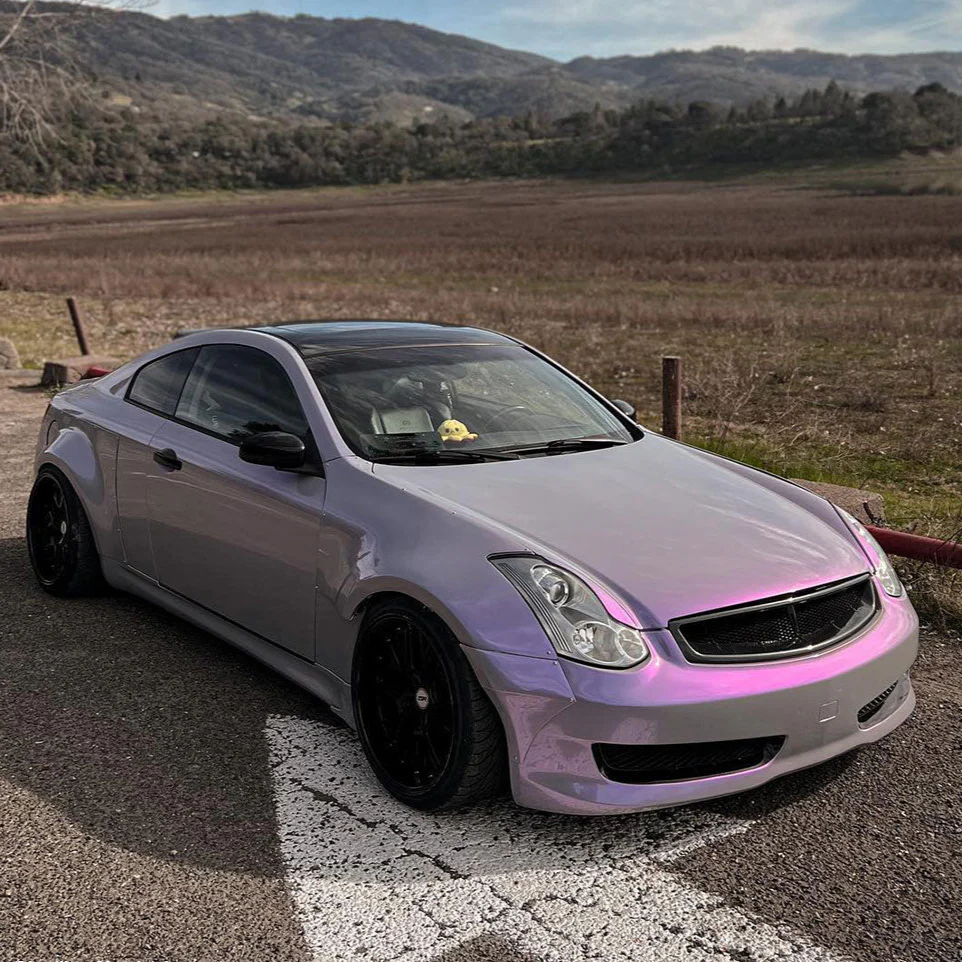 Candy Metallic Gray Purple Vinyl Wrap - Image 3
