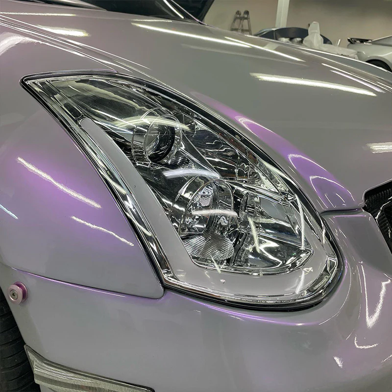 Candy Metallic Gray Purple Vinyl Wrap - Image 6