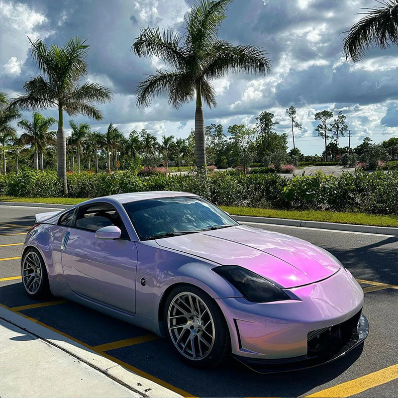 Candy Metallic Gray Purple Vinyl Wrap - Image 9