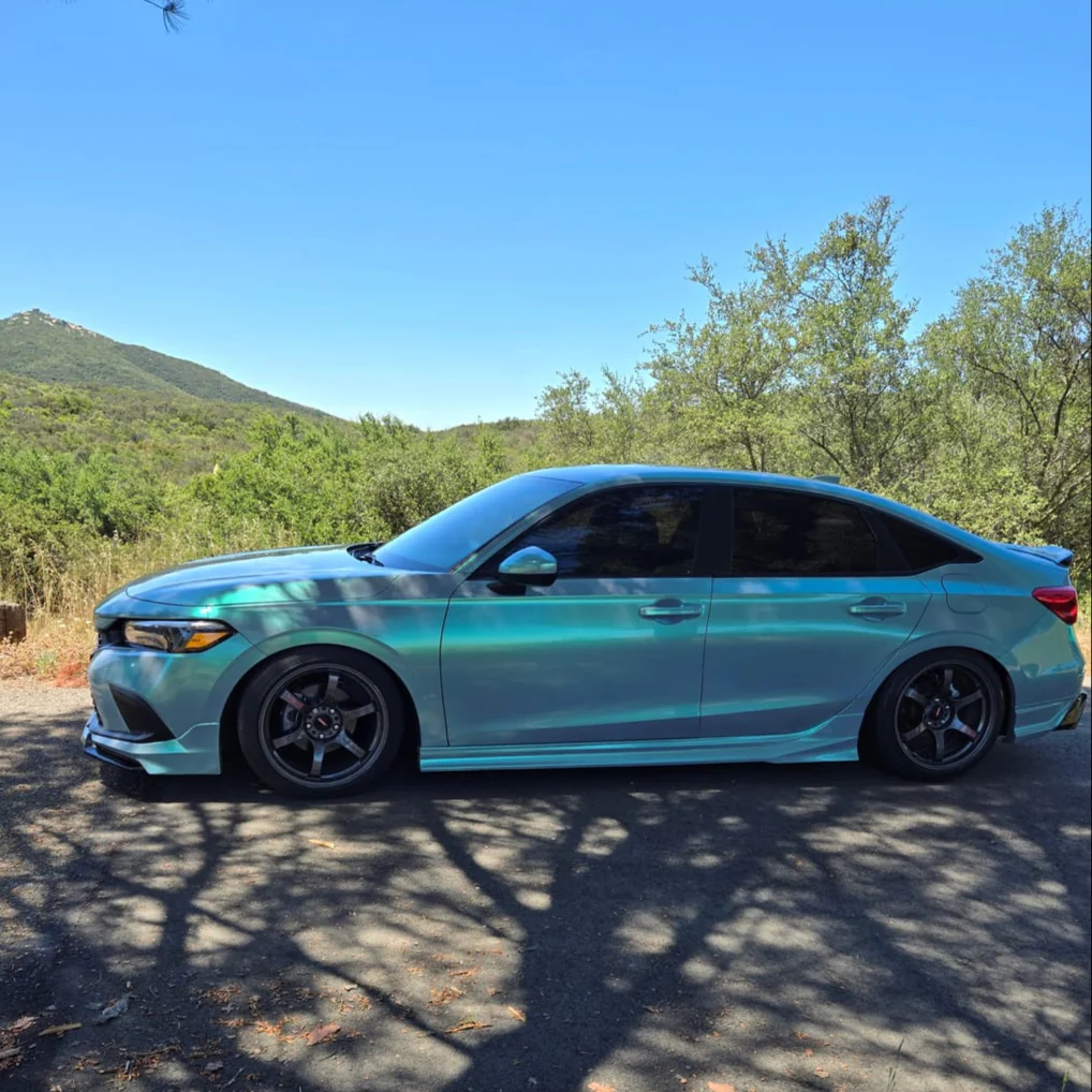 Candy Metallic Magic Gray Green Vinyl Wrap - Image 4