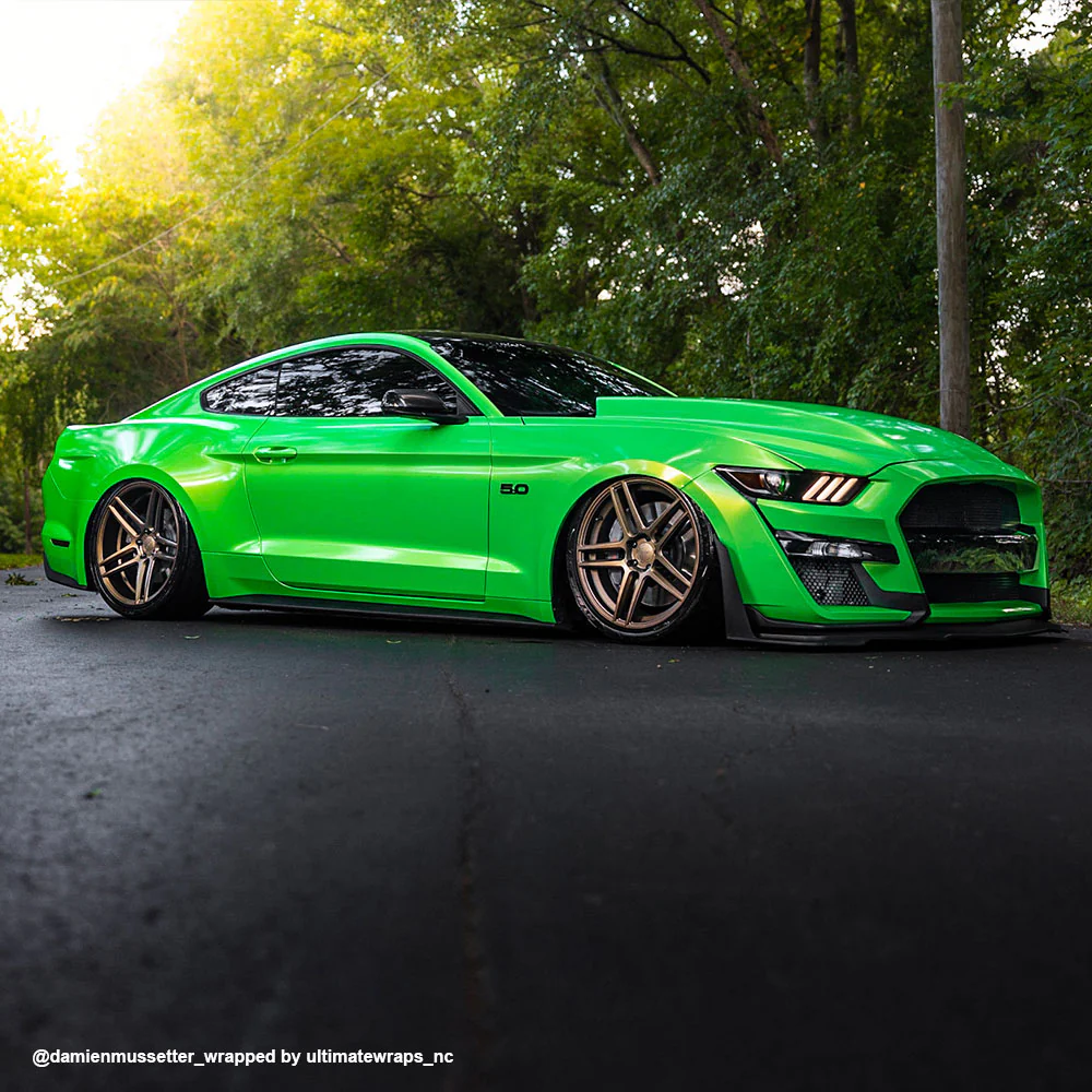 Candy Metallic Neon Green vinyl wrap - Image 3