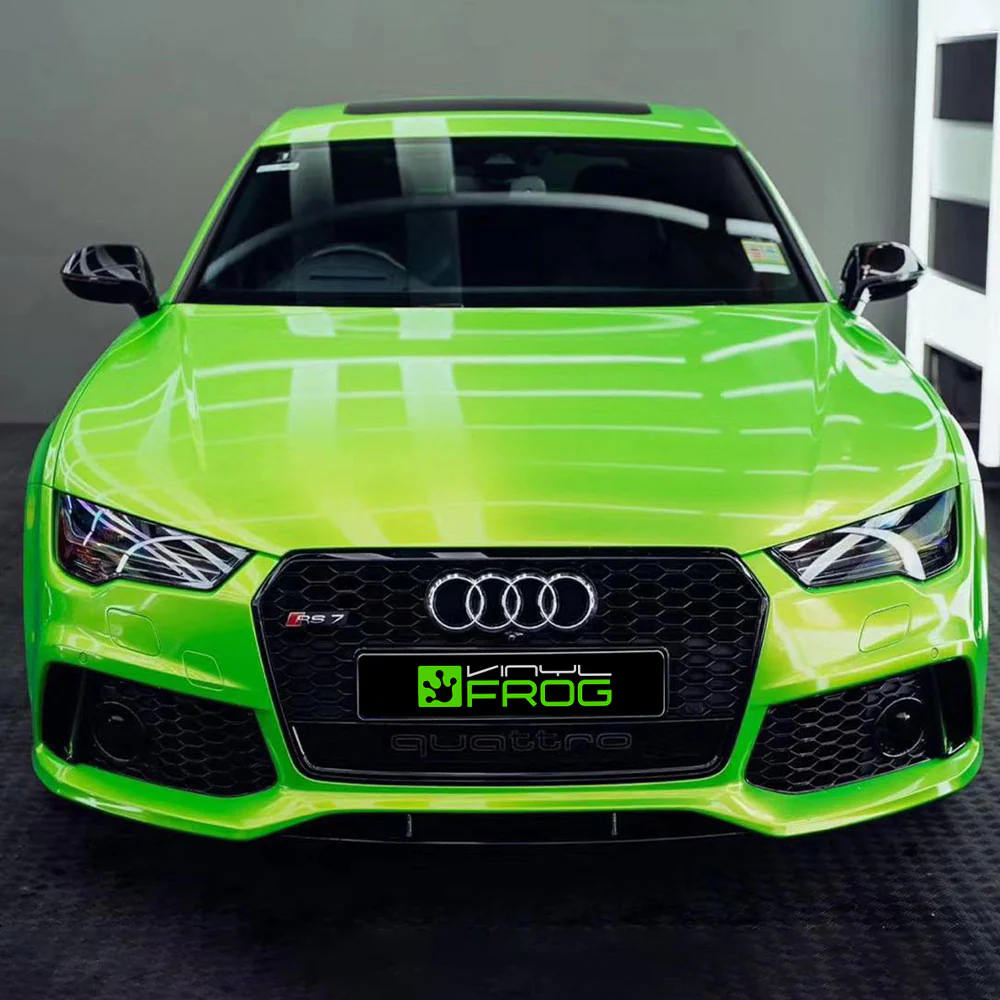 Candy Metallic Neon Green vinyl wrap - Image 8