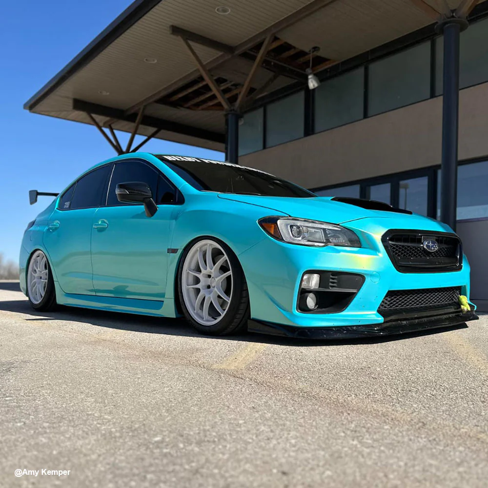 Candy Metallic Neon Ice Blue Vinyl Wrap - Image 6