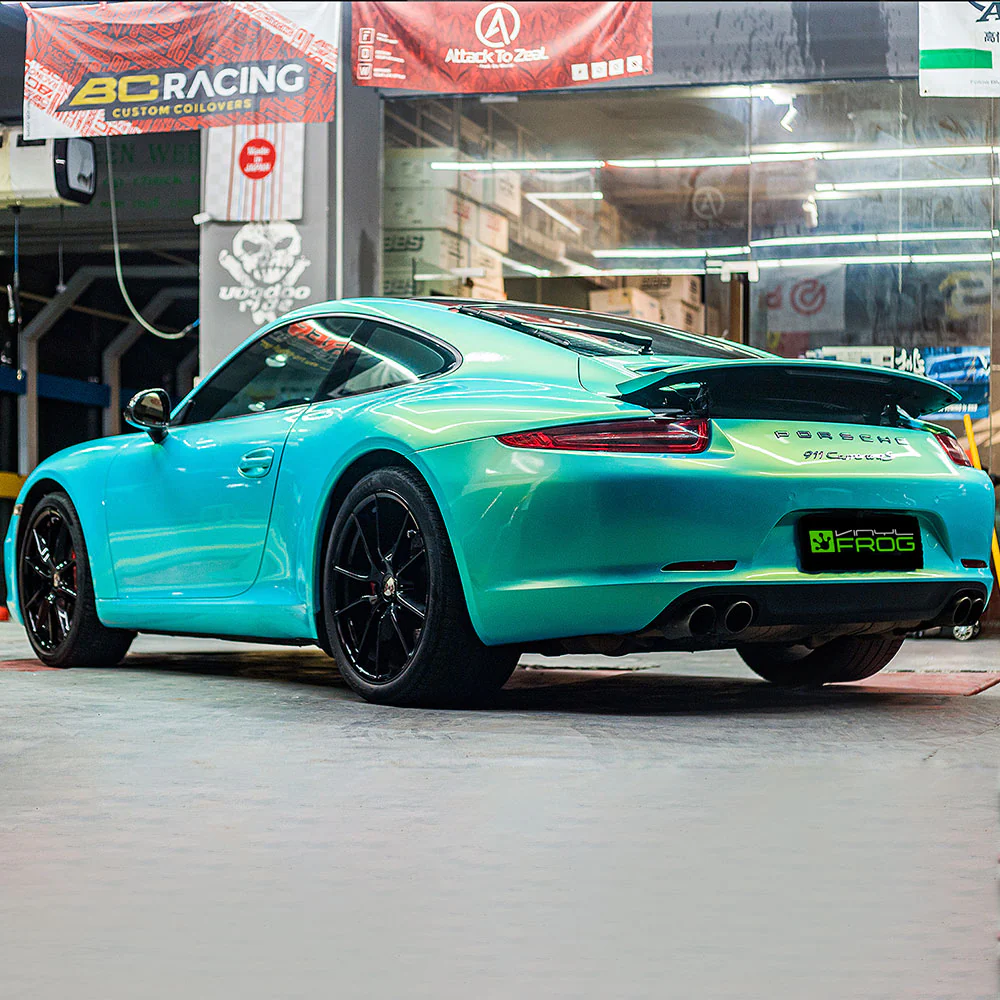 Candy Metallic Neon Ice Blue Vinyl Wrap - Image 9
