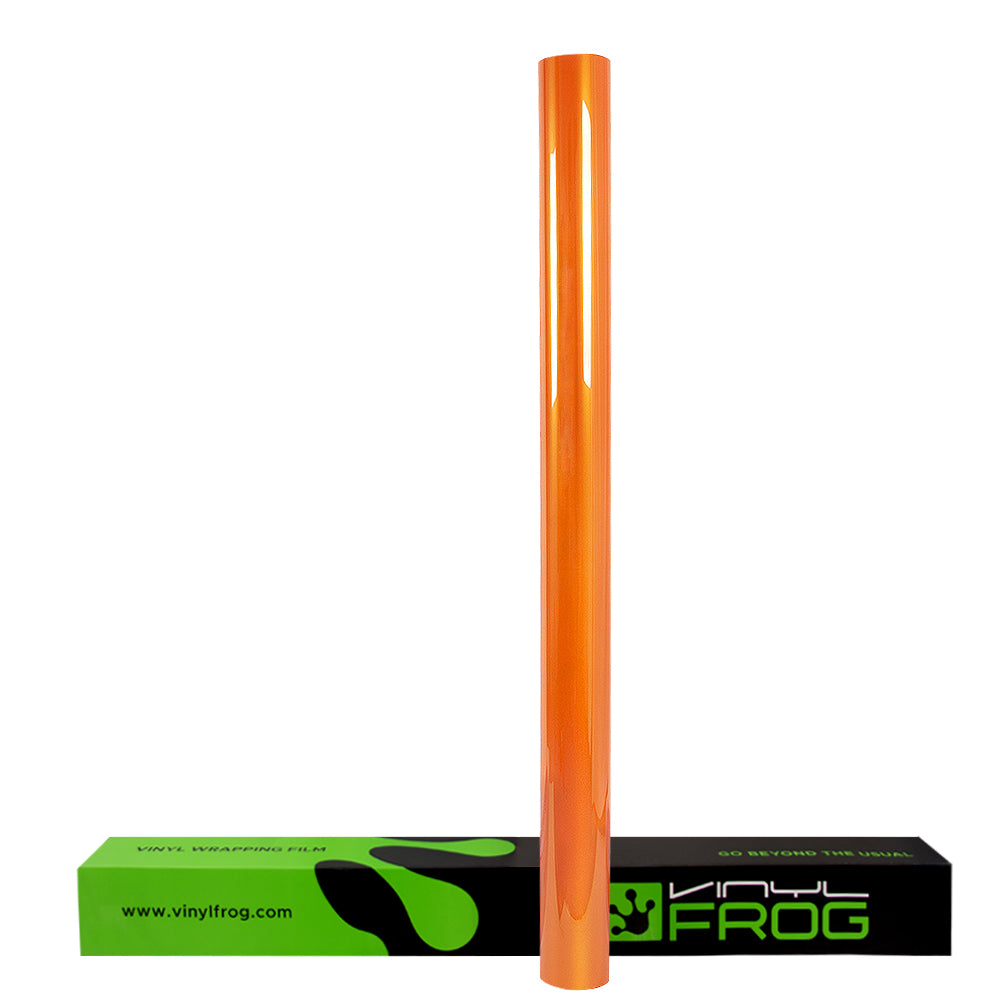 Candy Metallic Neon Orange Vinyl Wrap - Image 10