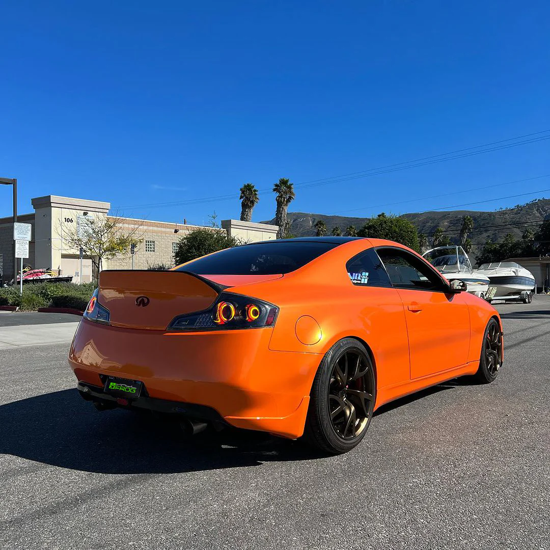 Candy Metallic Neon Orange Vinyl Wrap - Image 3