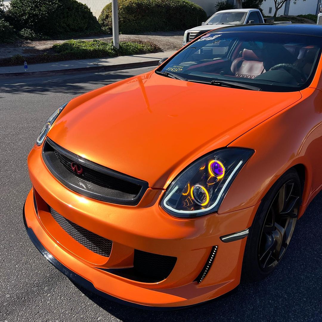Candy Metallic Neon Orange Vinyl Wrap - Image 4