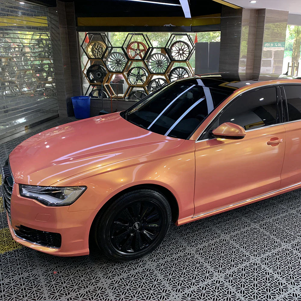 Candy Metallic Neon Pink Vinyl Wrap - Image 5