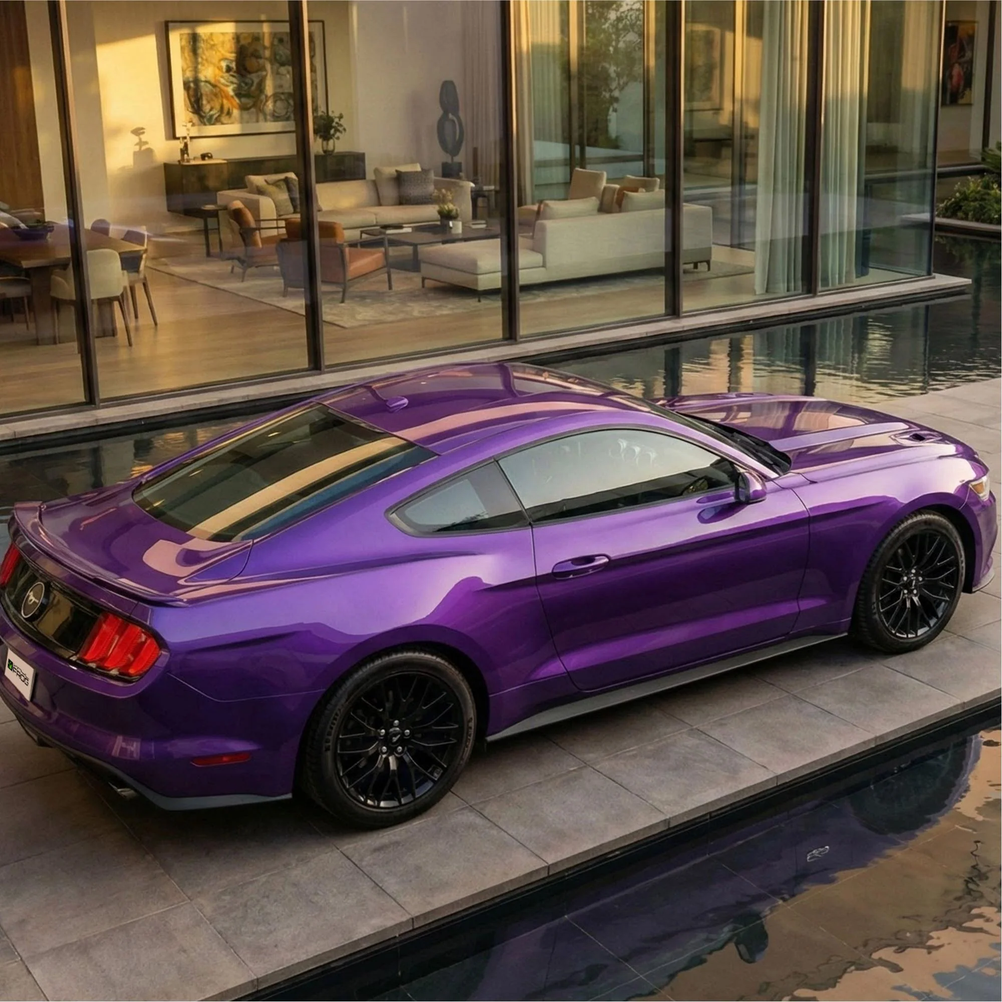 Candy Metallic Neon Purple Vinyl Wrap - Image 3