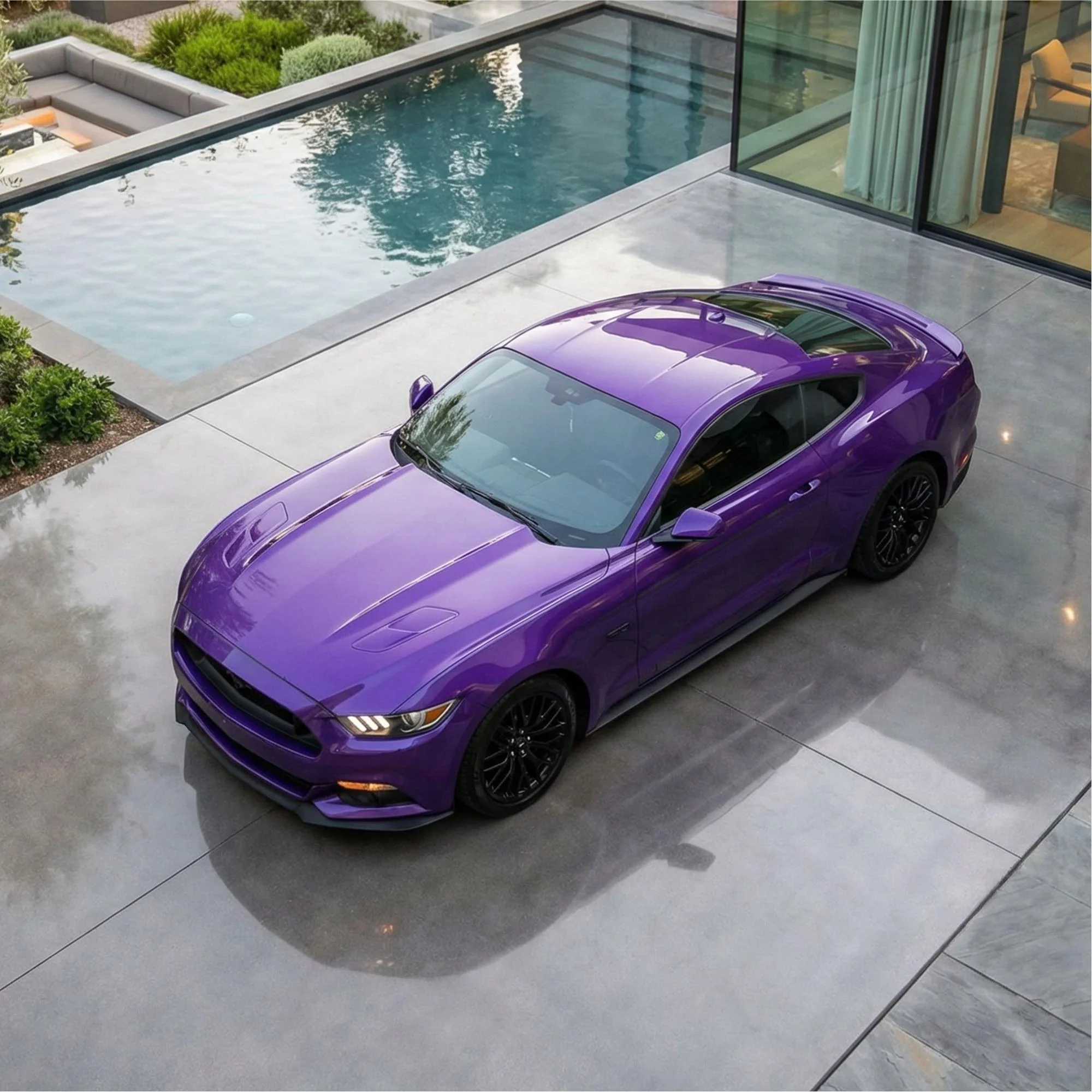 Candy Metallic Neon Purple Vinyl Wrap - Image 5