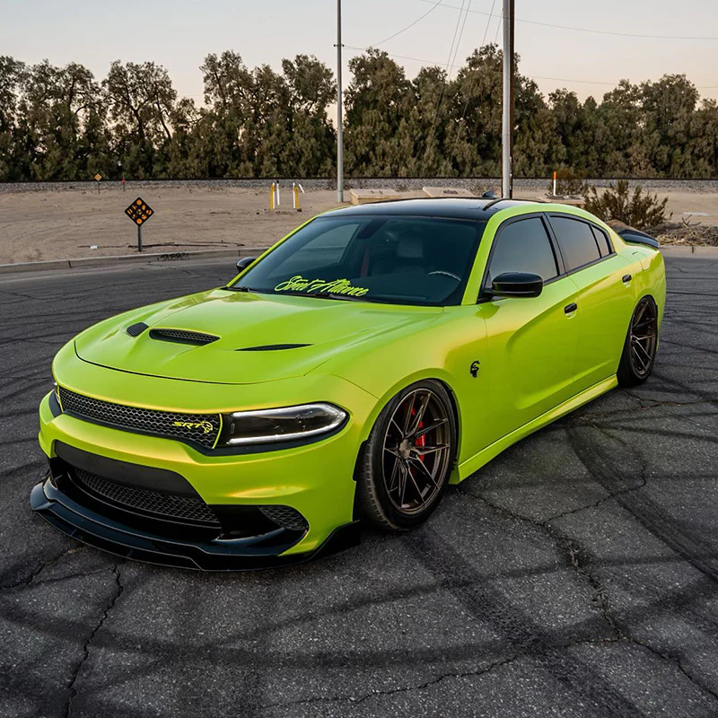 Candy Metallic Neon Yellow Vinyl Wrap - Image 3