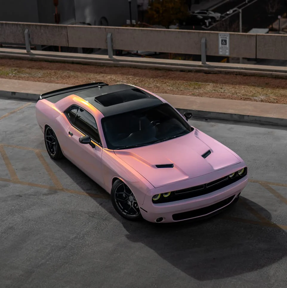 Candy Metallic Pink White Vinyl Wrap - Image 3