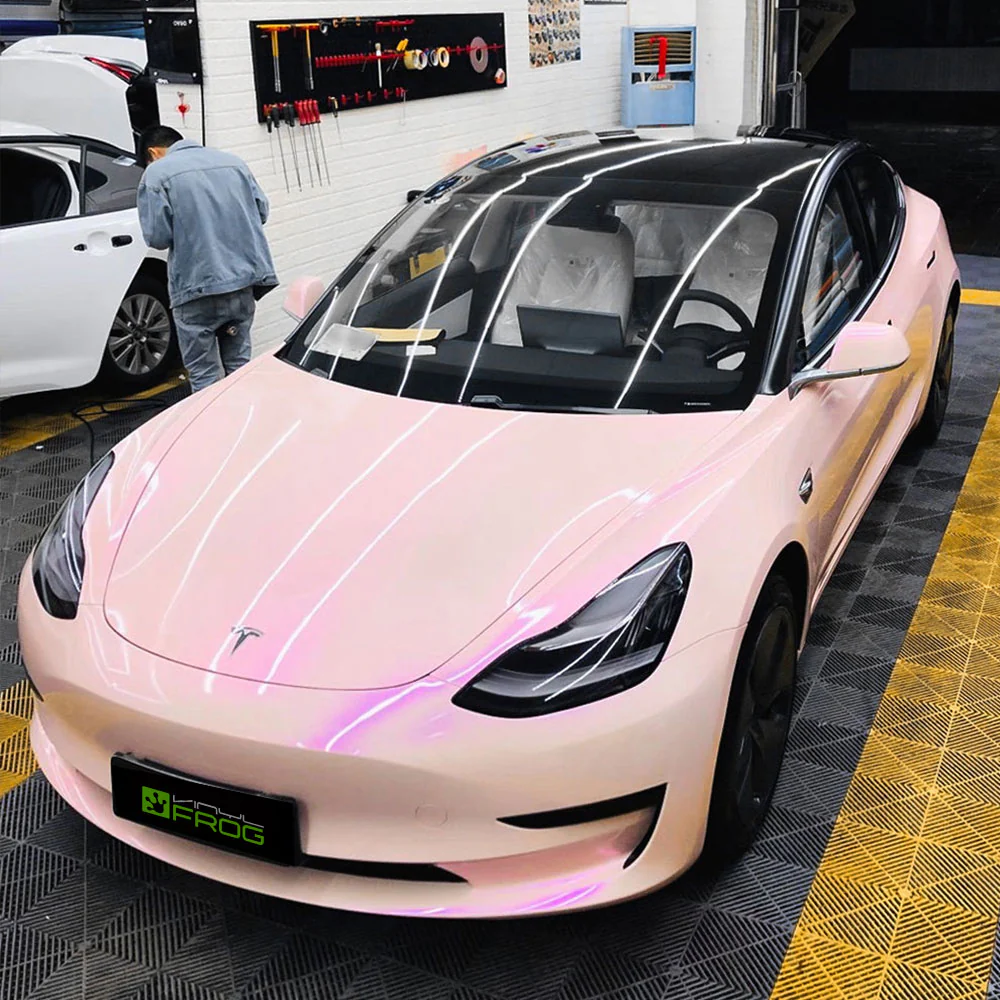 Candy Metallic Purple Pink Vinyl Wrap - Image 3