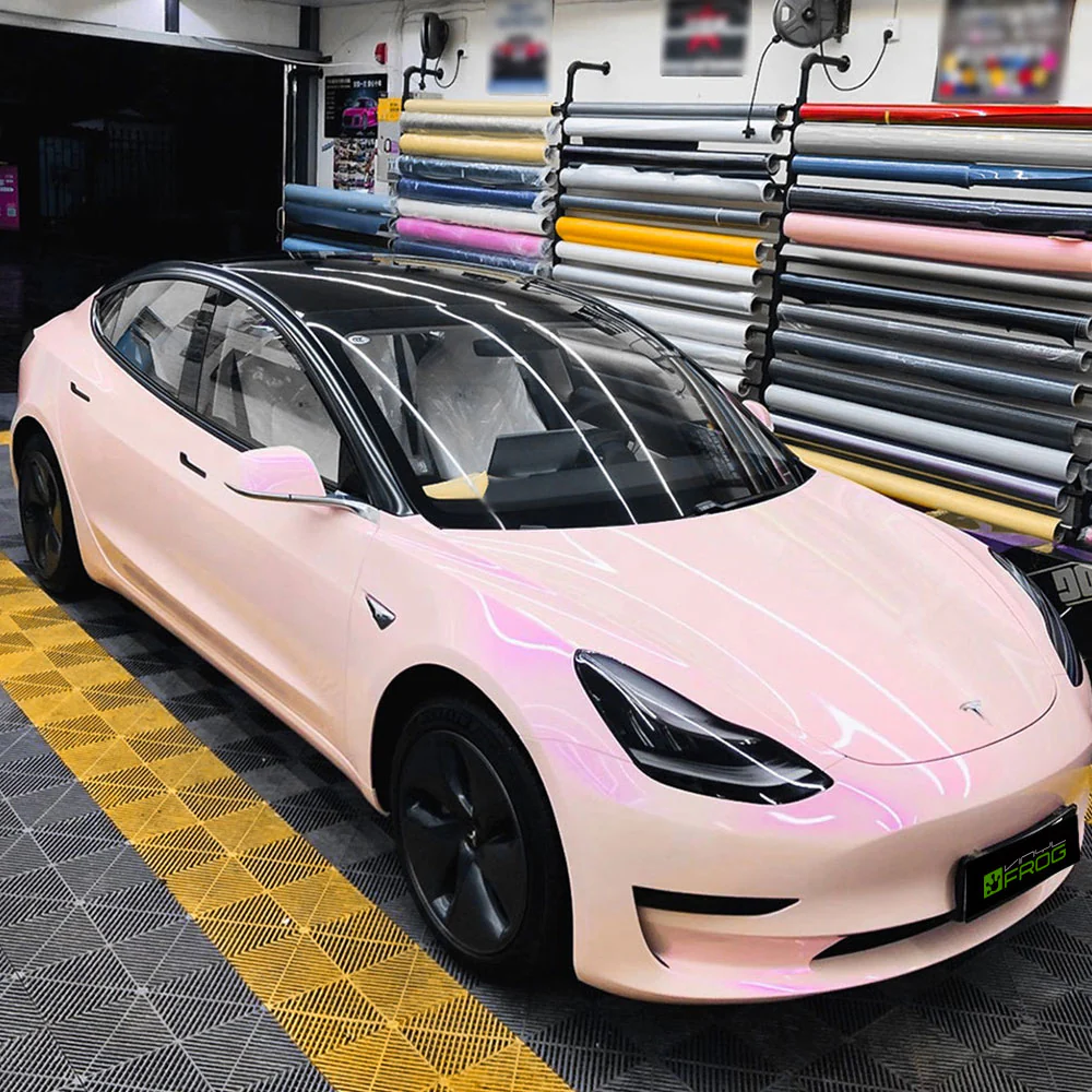 Candy Metallic Purple Pink Vinyl Wrap - Image 4