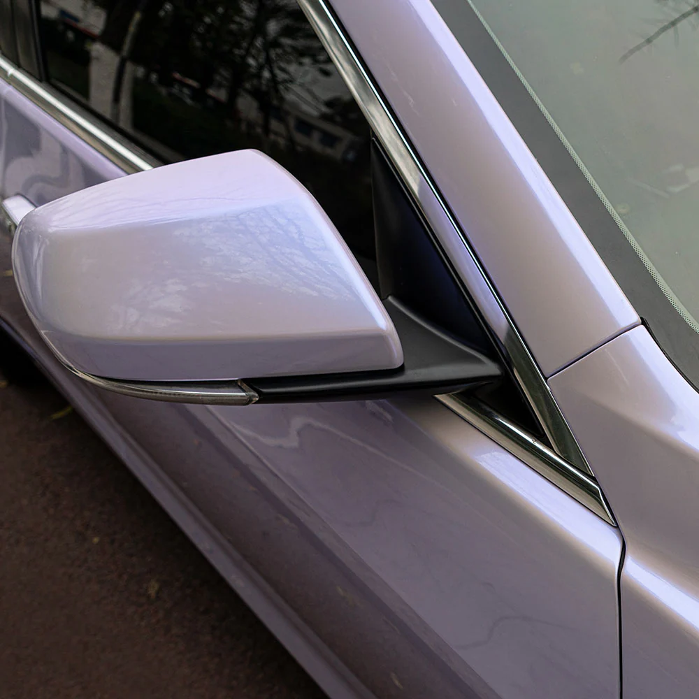 Candy Metallic Silver Gray Blue Vinyl Wrap - Image 6