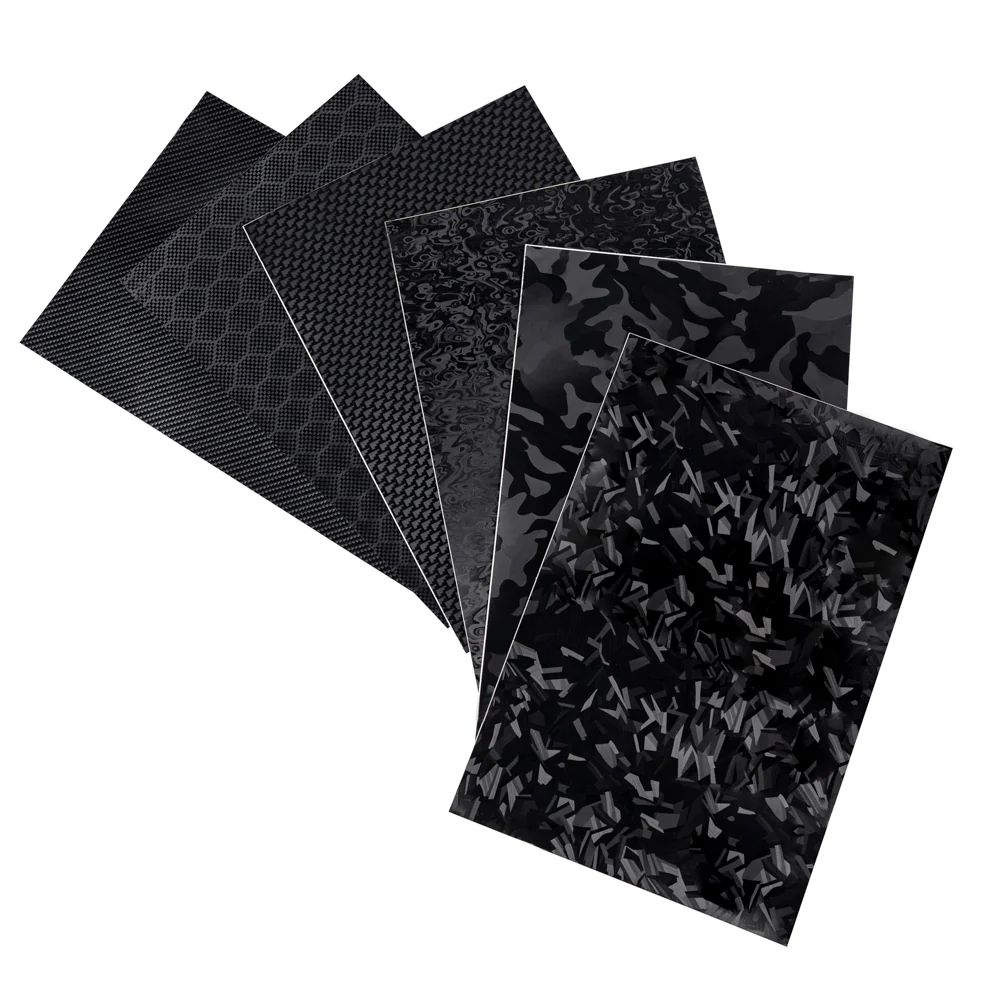 Carbon Fiber Vinyl Wrap A4 Samples with 6 Colors - Image 3