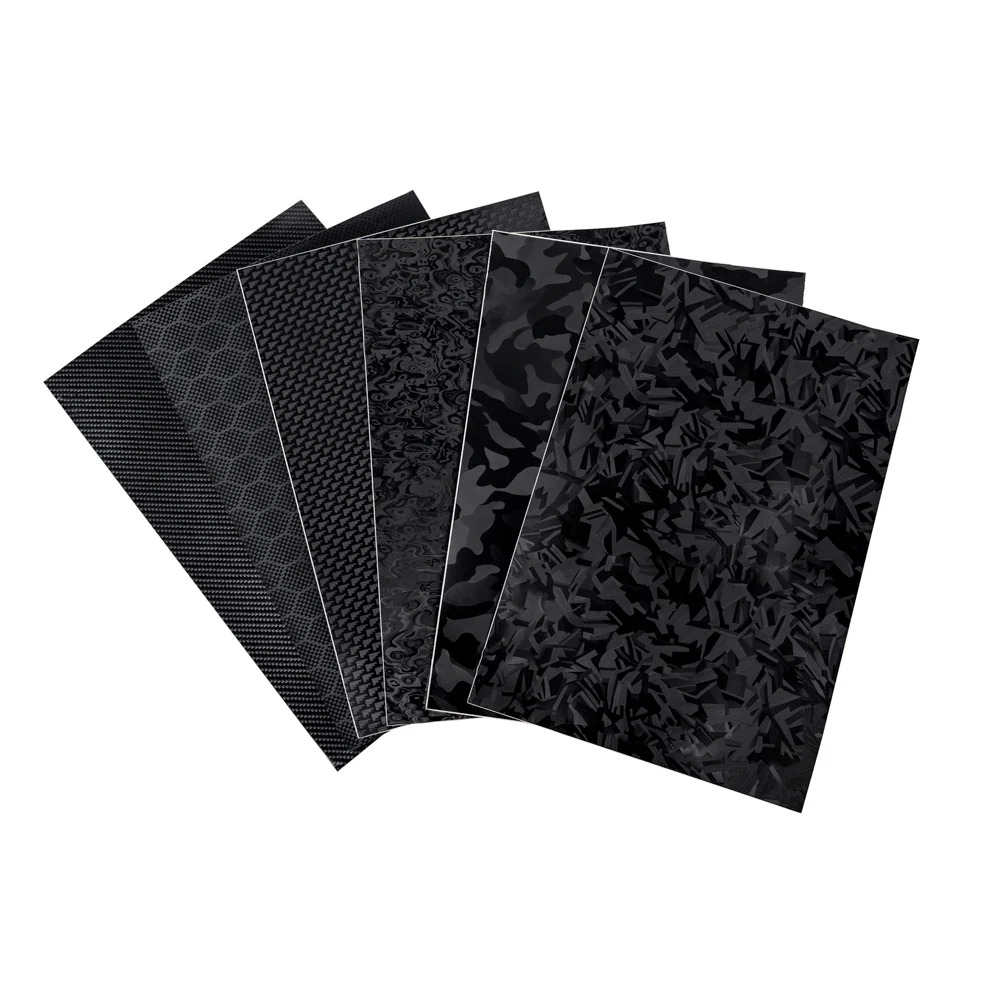 Carbon Fiber Vinyl Wrap A4 Samples with 6 Colors - Image 4