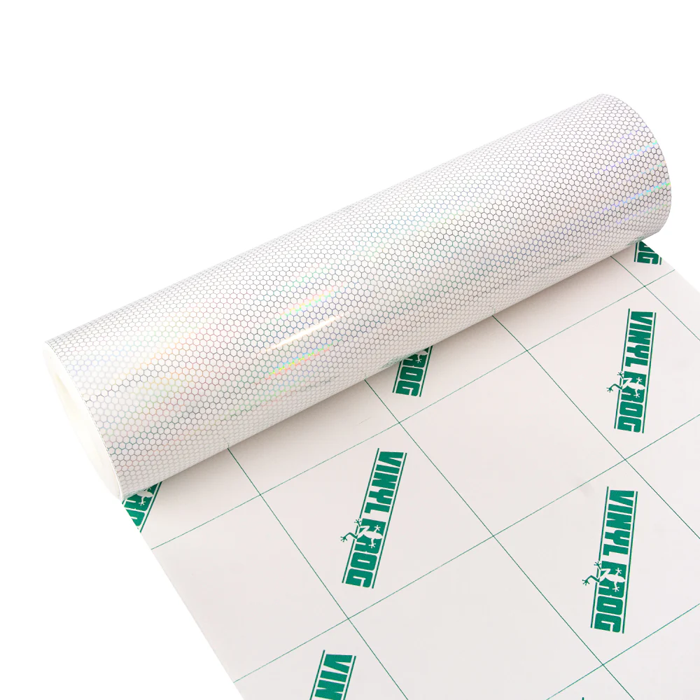 Clear Holographic Honeycomb Headlight Film with Air Channel Paper Liner - Image 10