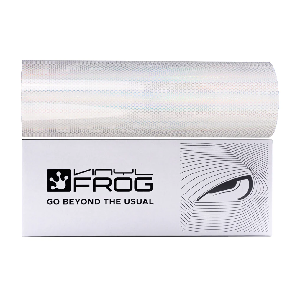 Clear Holographic Honeycomb Headlight Film with Air Channel Paper Liner - Image 12