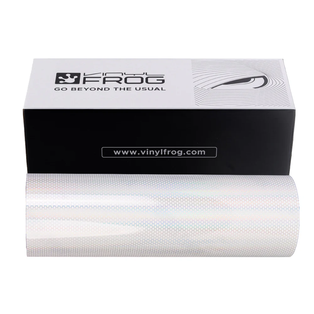 Clear Holographic Honeycomb Headlight Film with Air Channel Paper Liner - Image 14