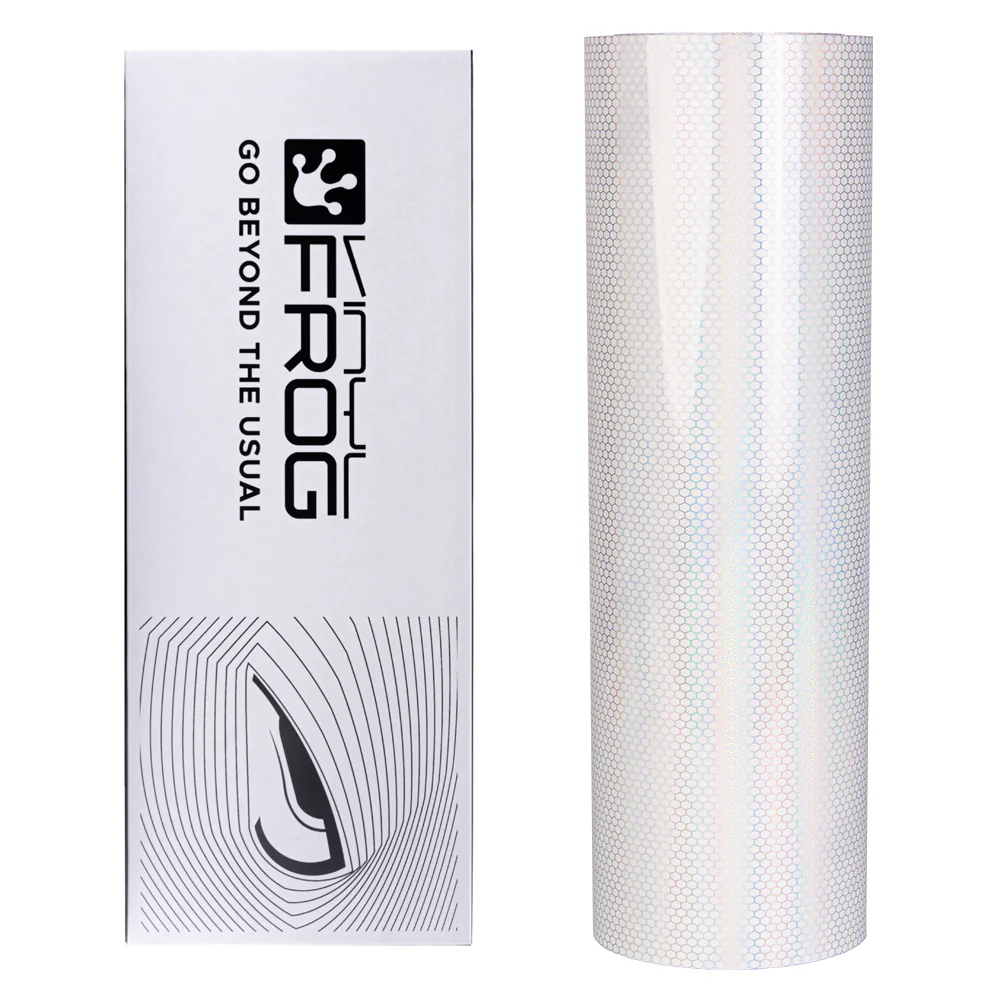 Clear Holographic Honeycomb Headlight Film with Air Channel Paper Liner - Image 15