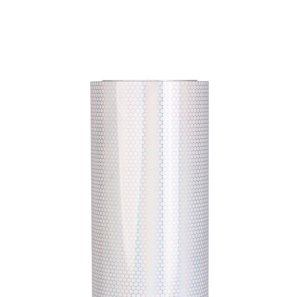 Clear Holographic Honeycomb Headlight Film with Air Channel Paper Liner - Image 7