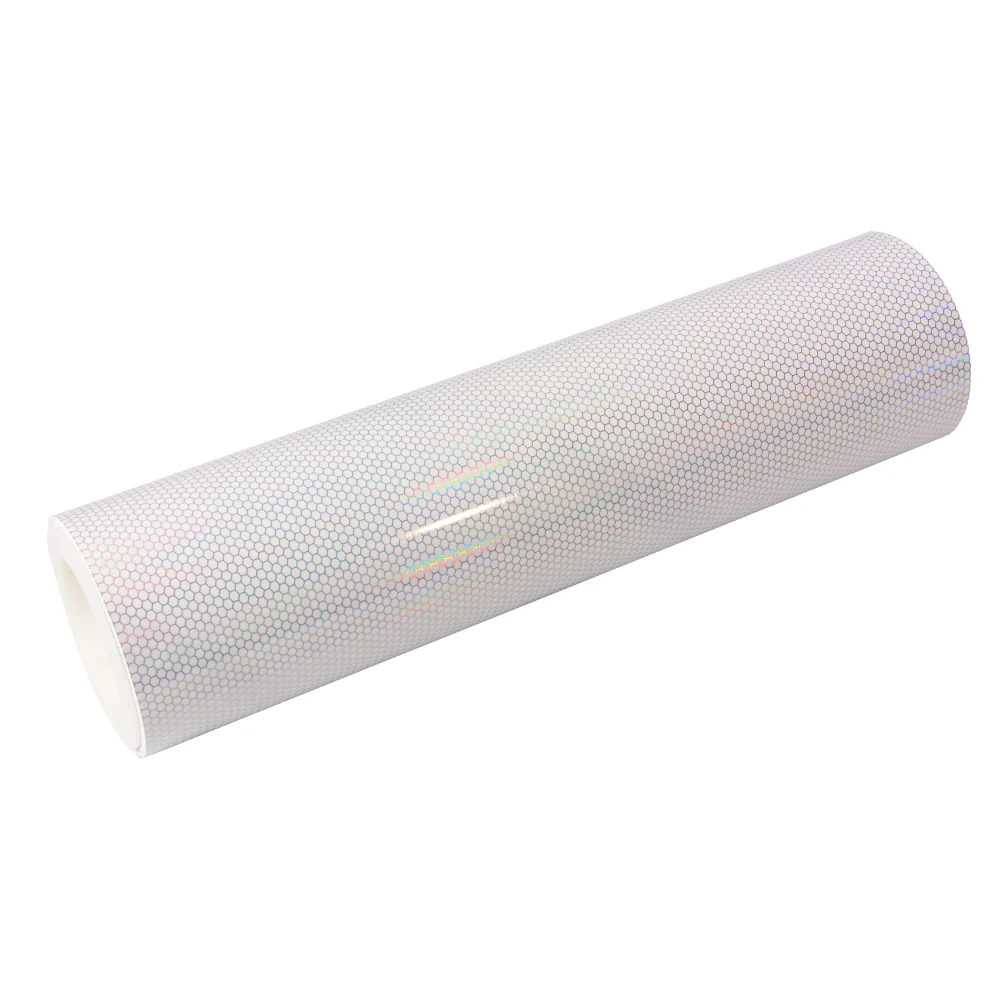 Clear Holographic Honeycomb Headlight Film with Air Channel Paper Liner - Image 9