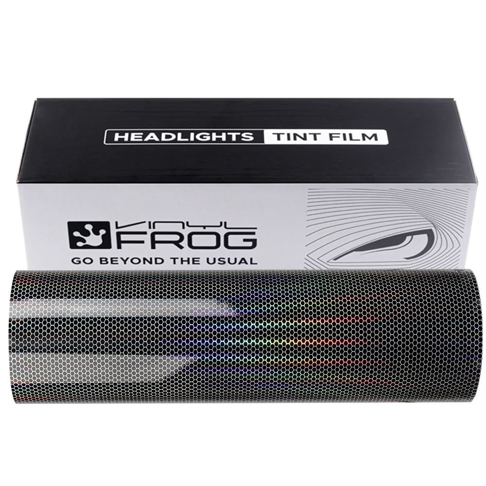 Black Honeycomb Holographic Taillight Tint Film - Image 10