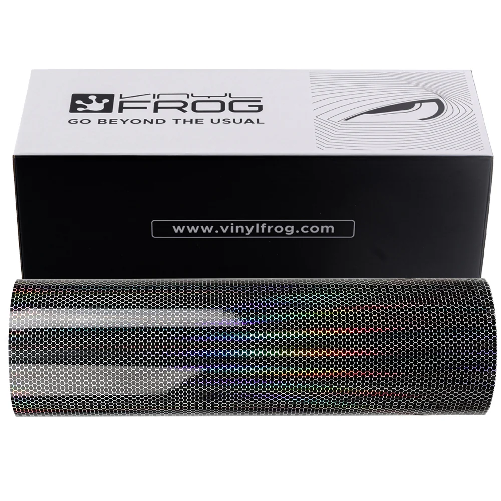 Black Honeycomb Holographic Taillight Tint Film - Image 13