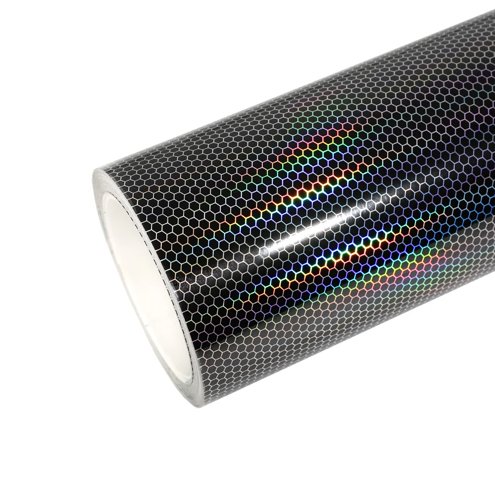 Black Honeycomb Holographic Taillight Tint Film - Image 6