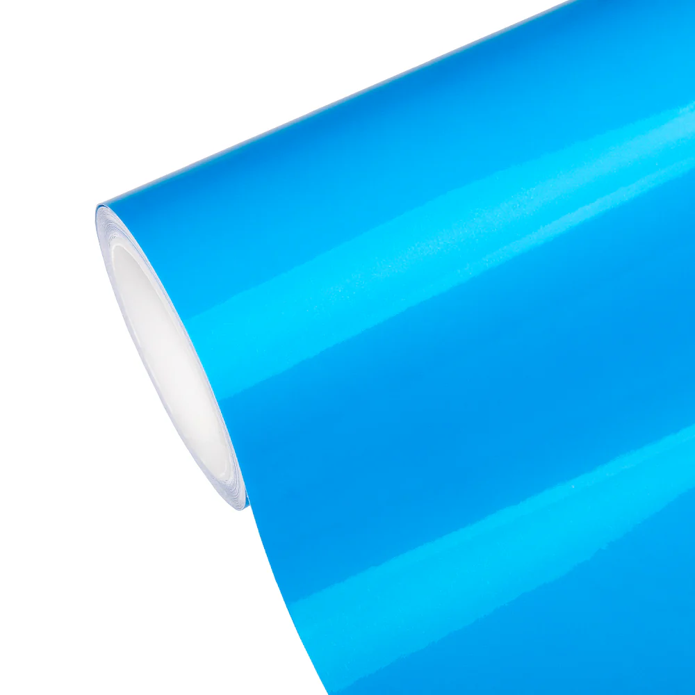 Deep Blue Headlight Film With Air Channel Paper Liner - Image 11