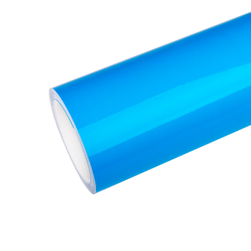 Deep Blue Headlight Film With Air Channel Paper Liner - Image 13