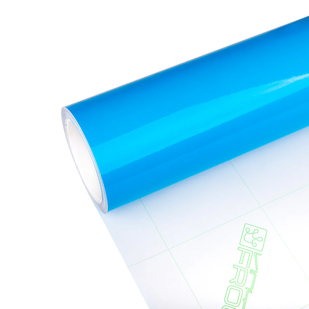 Deep Blue Headlight Film With Air Channel Paper Liner - Image 16