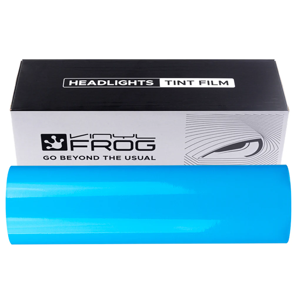 Deep Blue Headlight Film With Air Channel Paper Liner - Image 18